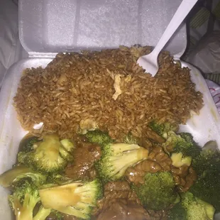 Absolutely no flavor in the beef and broccoli