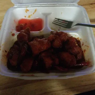 Had General Tso chicken. Nice serving size! Drove across town. Worth the drive.