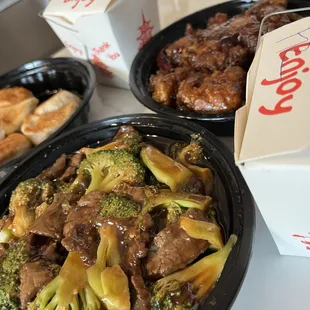 Beef Broccoli (bottom)