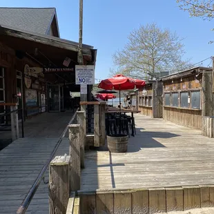 a view of the dock