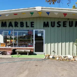 Front of the building.