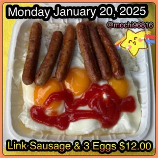 Breakfast! Monday January 20, 2025
