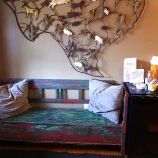 Nice place to sit if you have to wait for your order.