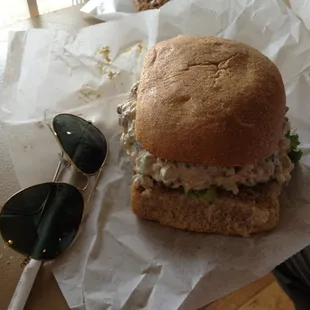As big as you face sandwich  Literally...it could wear my sunglasses.