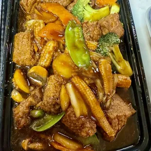 Tofu and vegetables