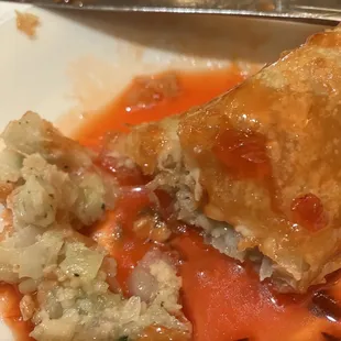 Uncooked egg roll