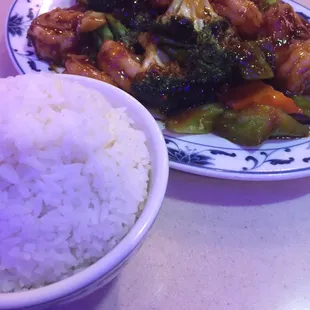 Shrimp in garlic sauce