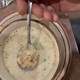 Plenty of clams in the chowder