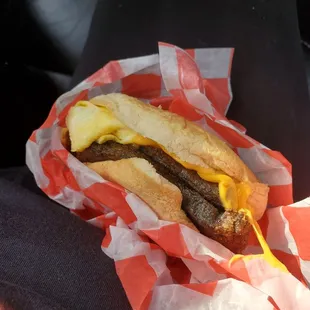 Livermush, egg, &amp; cheese with mayo