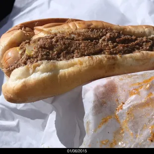 Great Chili Dog.