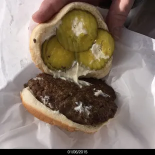 Excellent diner style Hamburger
