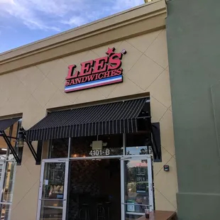 the front of a restaurant