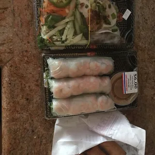 Shrimp, Pork, Taro Egg Rolls (3)