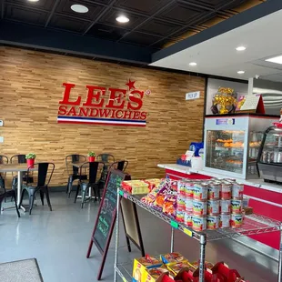 the inside of the store