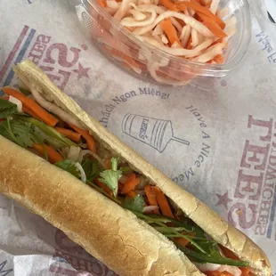 Grilled chicken Banh mi