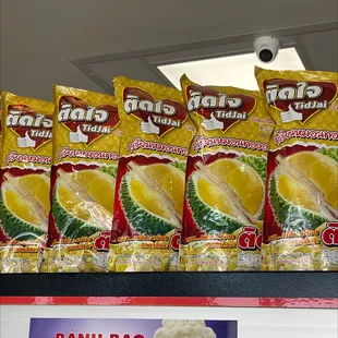 Delicious dry durian