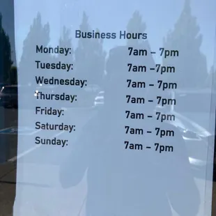 New business hour