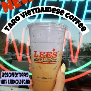Taro lees coffee
