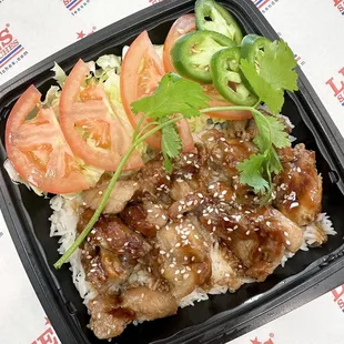 Teriyaki chicken plate