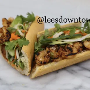 Pescatarian?? Try our Savory &amp; Spicy Grilled Shrimp Banh Mi.... grilled to perfection!