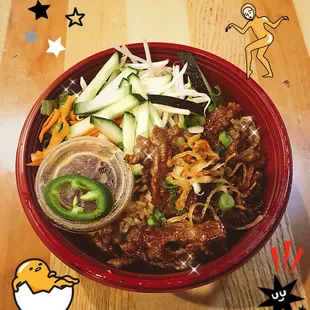 Banh mi bowl with beef
