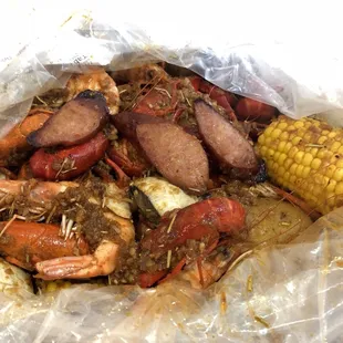 "The Handful" in homemade juicy, baby spice! ($33)