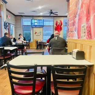 customers sitting at tables