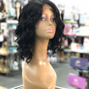 Natural Brazilian Human Hair Swiss Lace Wigs