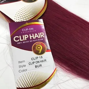 100% Human Hair 9pc Clip In Hair Extensions