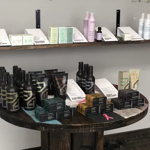 An entire line of Aveda products for men!