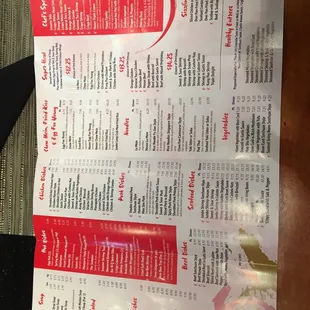 Menu sample
