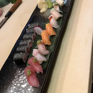 sushi and sashimi, sashimi, sushi, food