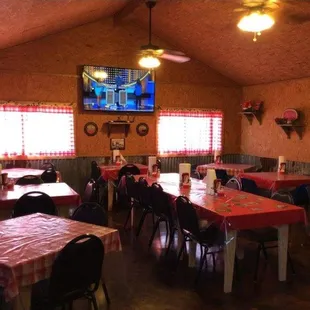 the inside of the restaurant