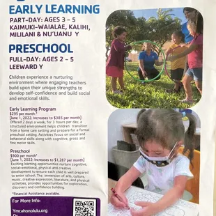 Early learning at the YMCA