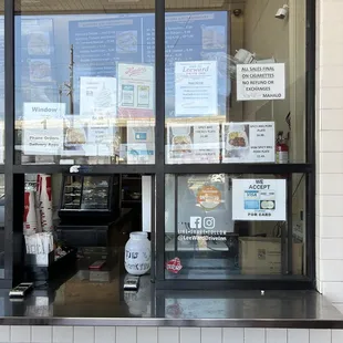 the front of the restaurant