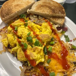 Loaded corned beef hash