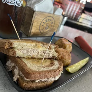Tuna Melt with Spud Muffins