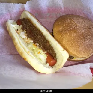 Hot Dog was ok, though lightly dressed.