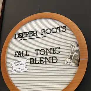 Daily offering of fresh brewed Deeper Roots Roasters coffee