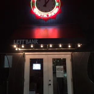 a clock on the front of a building