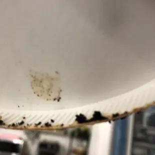 Some substance on the to go packages