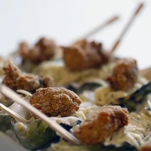 Cornmeal fried oysters with celery root remoulade