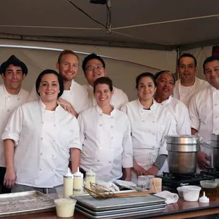 Team of chefs at a 500 person cocktail party
