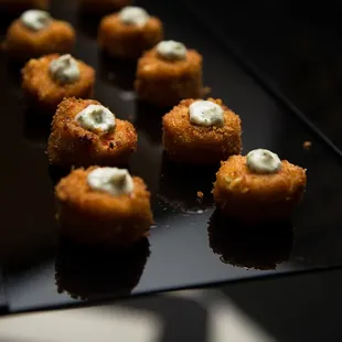 Rock shrimp cakes with aioli