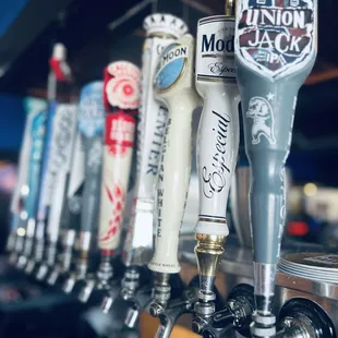 Beers on tap