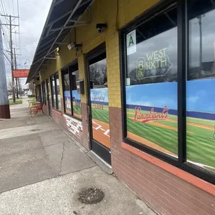 a view of a baseball field