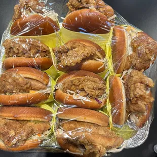 Chicken Burger Original Flavor Platter