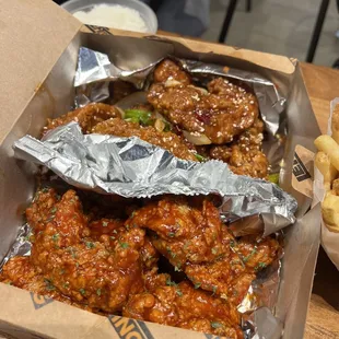 Large Fried Chicken 1-2 Flavors (honey garlic, sweet and spicy)