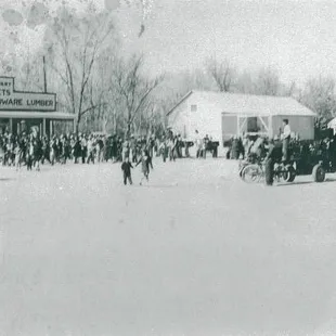 Los Lunas Circa 1925 I believe, in front of the Huning Mercantile Company.m, which would later become Leftovers Etc.
