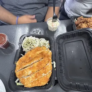 Chicken katsu combo